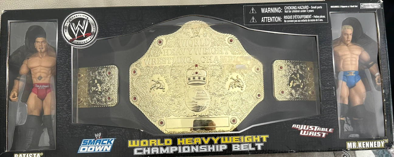 WWE World Heavyweight Championship Belt with Figures - photo 4
