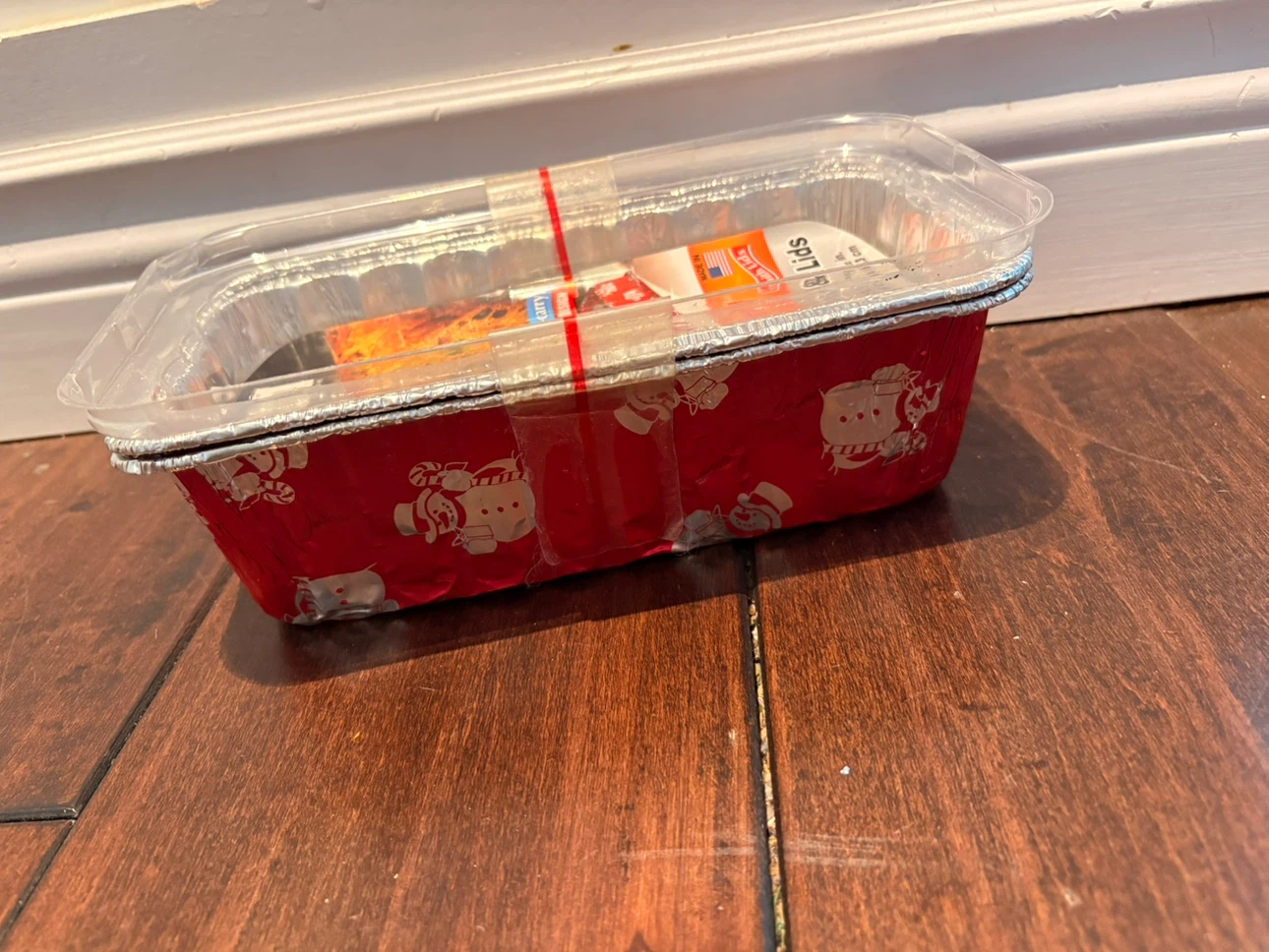 Handi-Foil 2 Loaf Pans with Lids - Snowman Design - photo 4