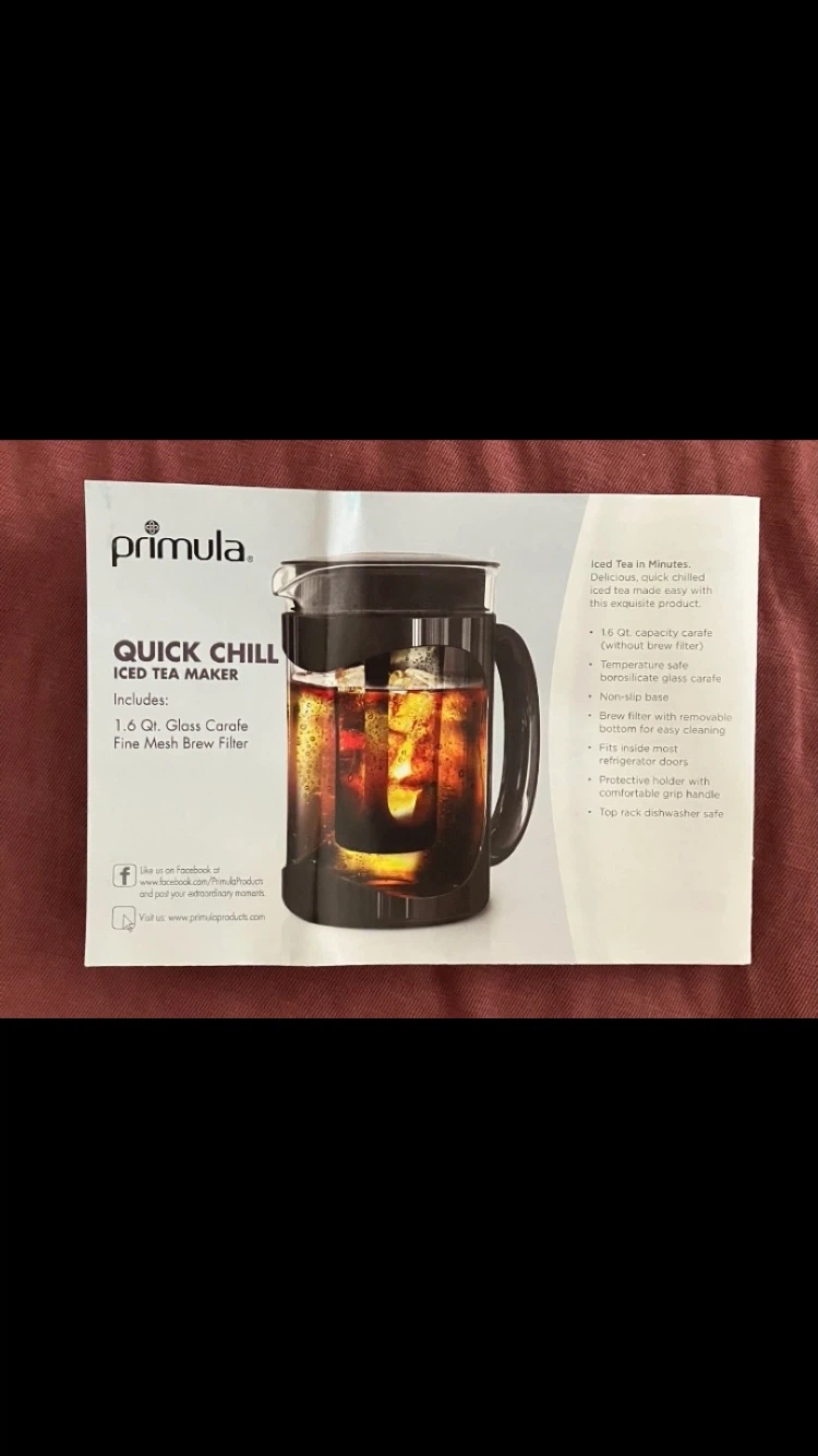 Primula Quick Chill Glass Iced Tea Maker - 1.6 Qt🫖☕️🍹🥤🧊🧋🖤🇨🇦 🏖️🏝️ - photo 5