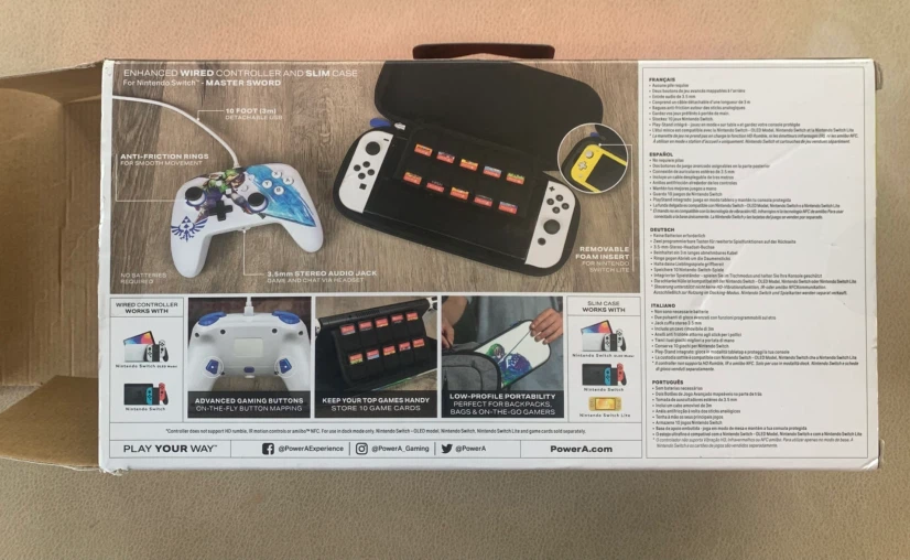 PowerA Wired Controller and Slim Case for Nintendo Switch - photo 3