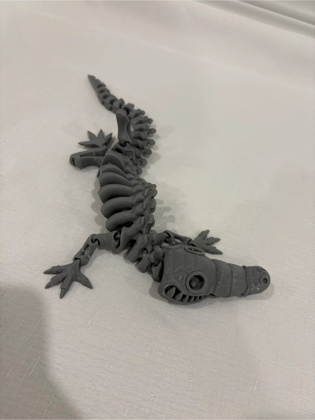 3D Printed Articulated Skeleton Lizard Toy - photo 5