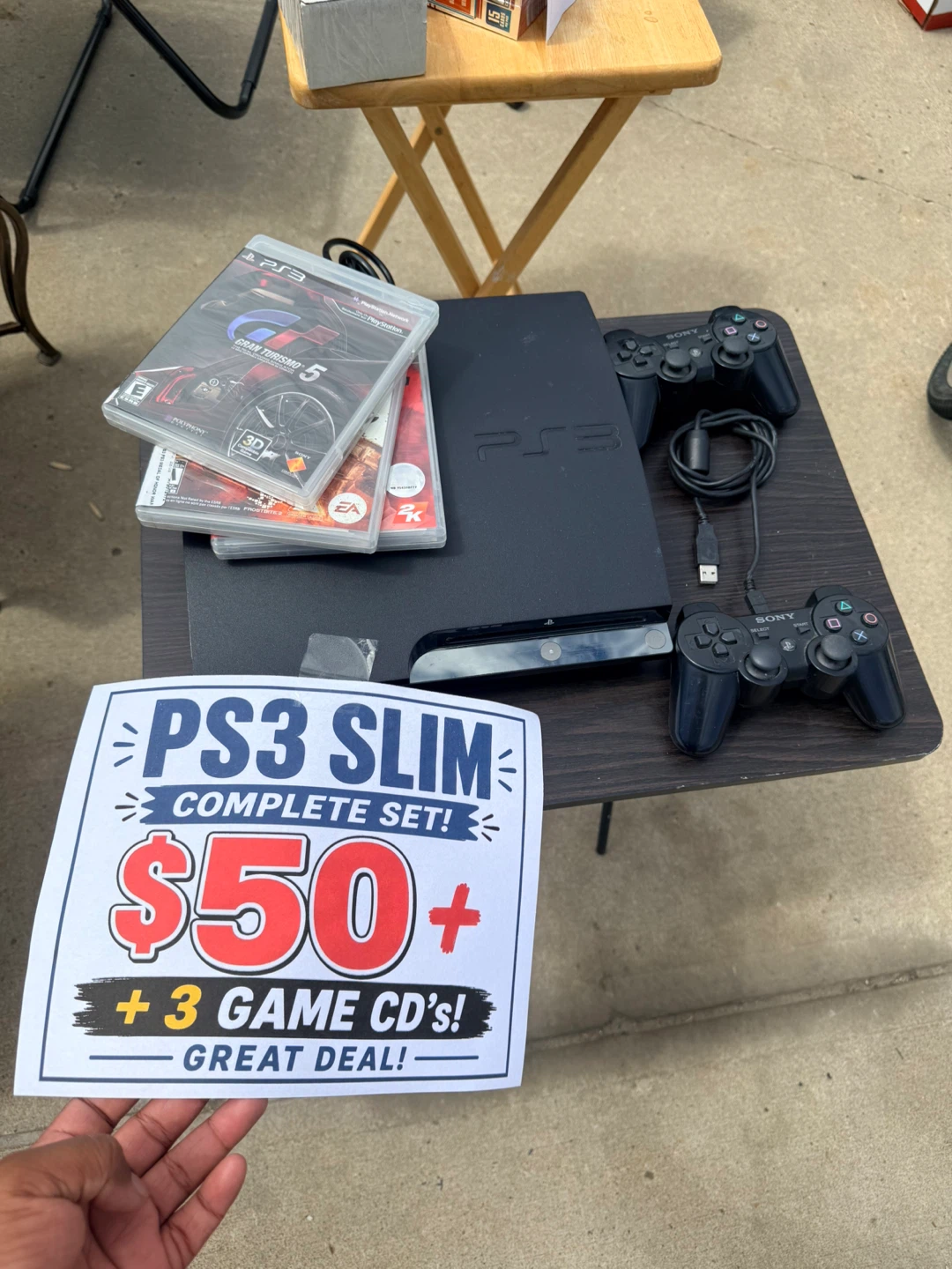PlayStation 3 Slim Bundle with 3 Games