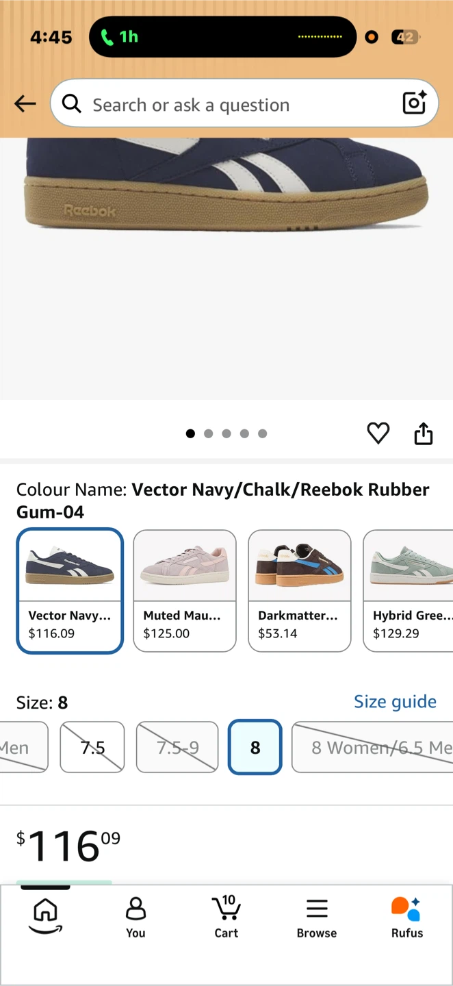 Reebok Vector Navy/Chalk/Reebok Rubber Gum-04 Shoes
