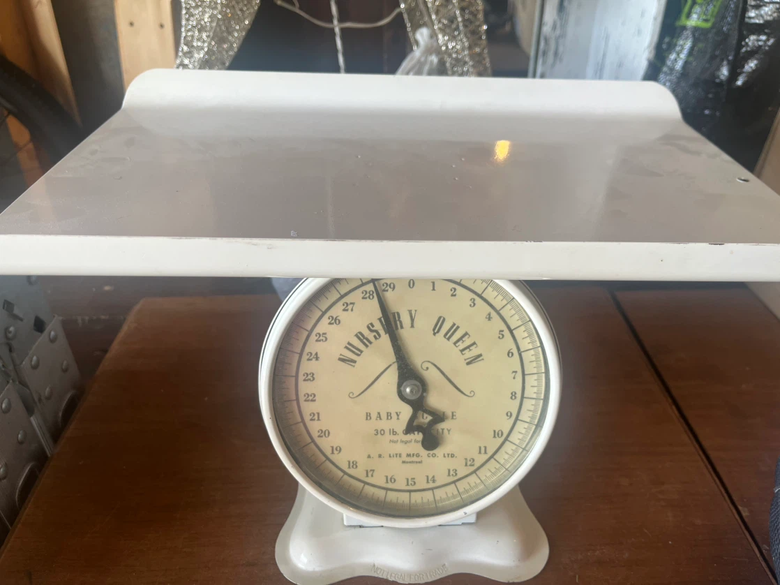 Vintage baby scale