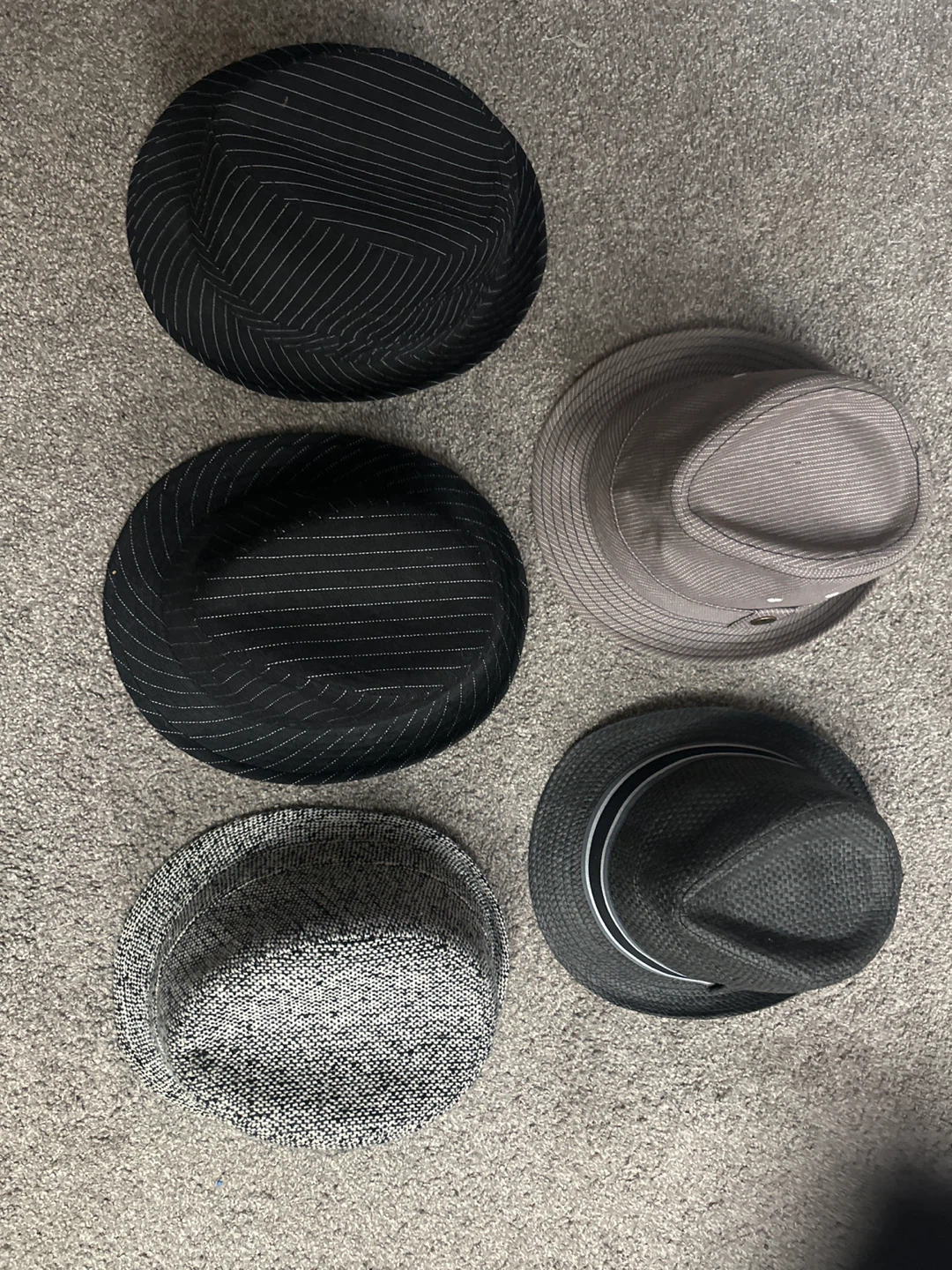 Five Men's Hats - Assorted Brands & Sizes