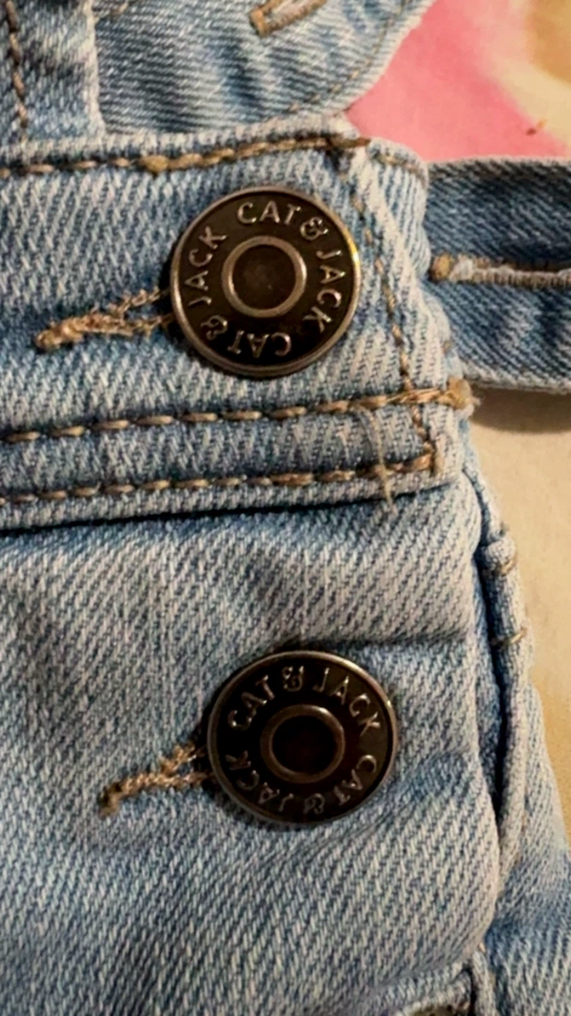 Cat & Jack Denim Overall Shorts - photo 3