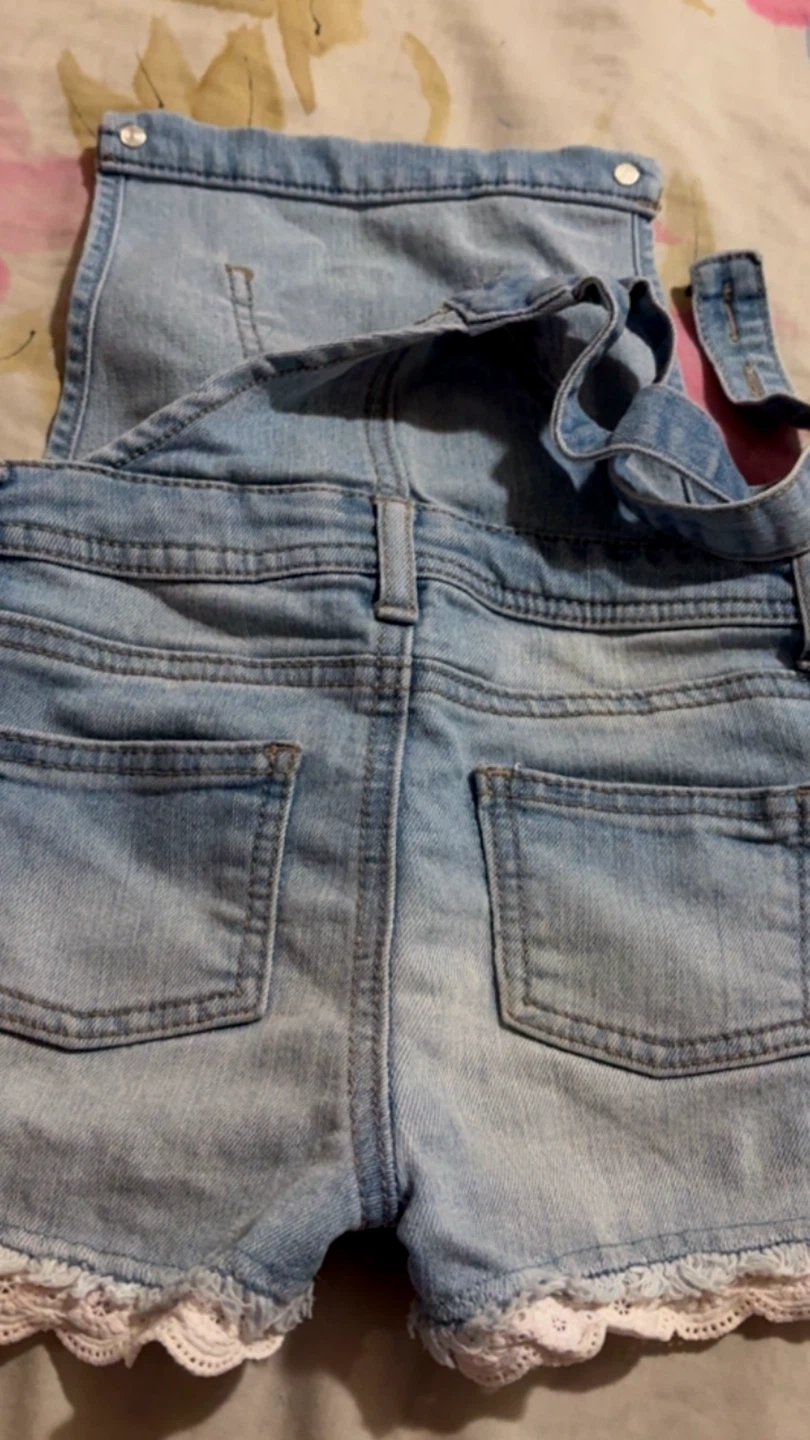 Cat & Jack Denim Overall Shorts - photo 5