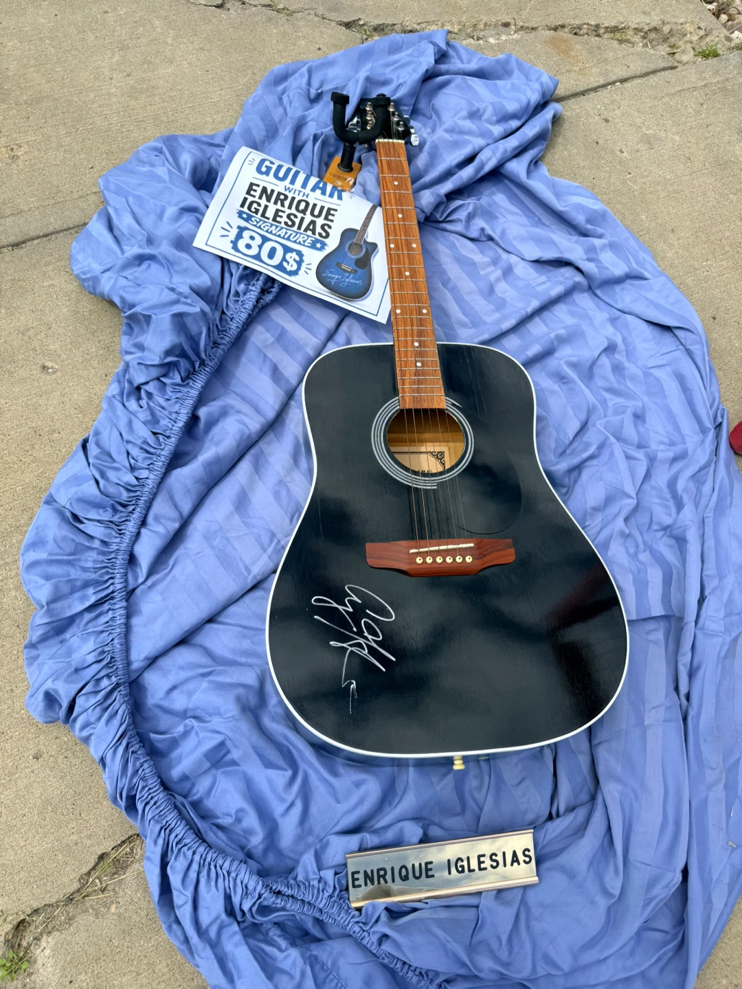 Acoustic Guitar with Enrique Iglesias Signature