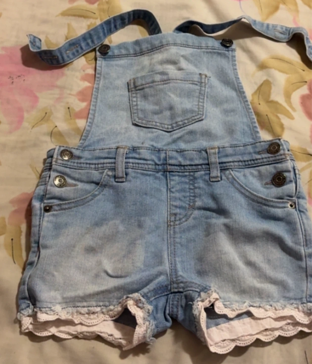 Cat & Jack Denim Overall Shorts - photo 2