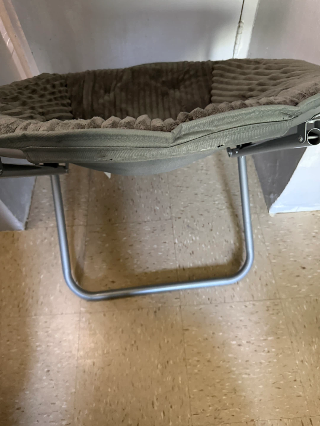 Gray Corduroy Moon Chair - photo 3