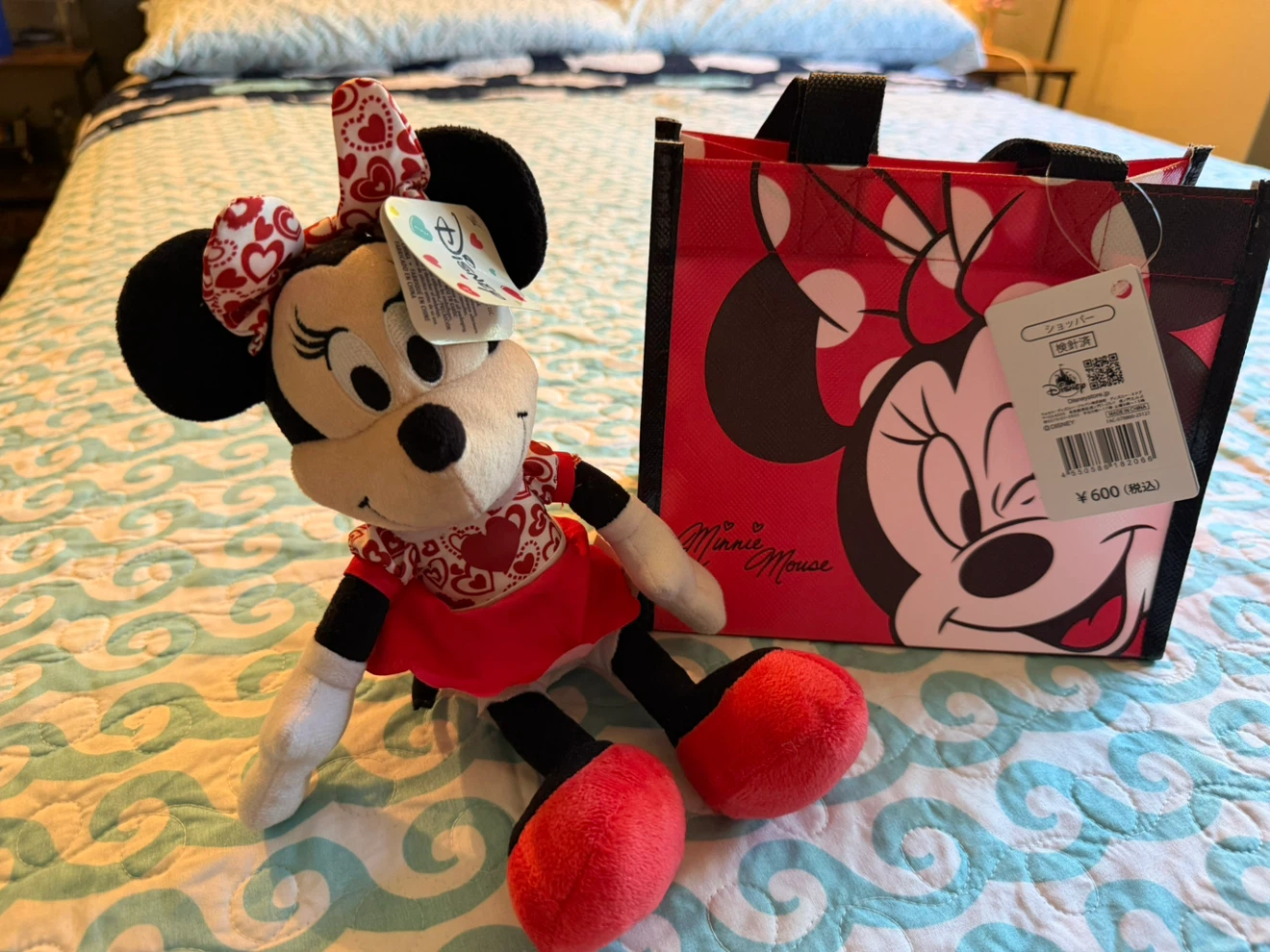 Disney Minnie Mouse Tote Bag and plush - photo 3