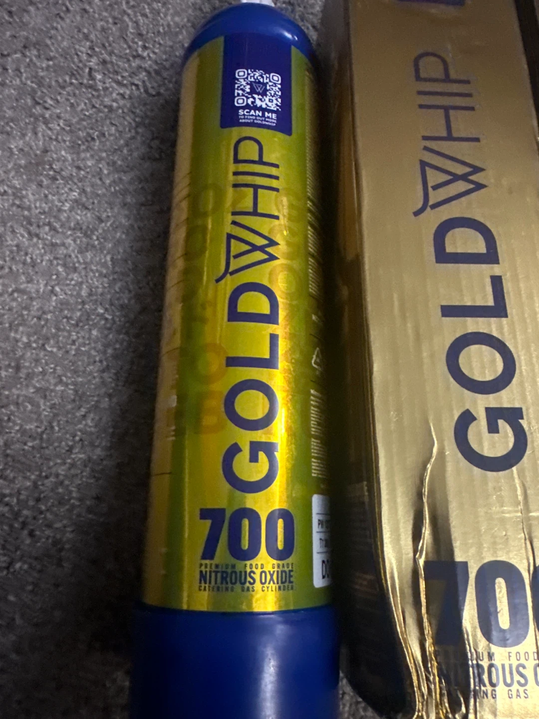 Used GoldWhip 700g Nitrous Oxide Cylinders (4-Pack) - photo 2