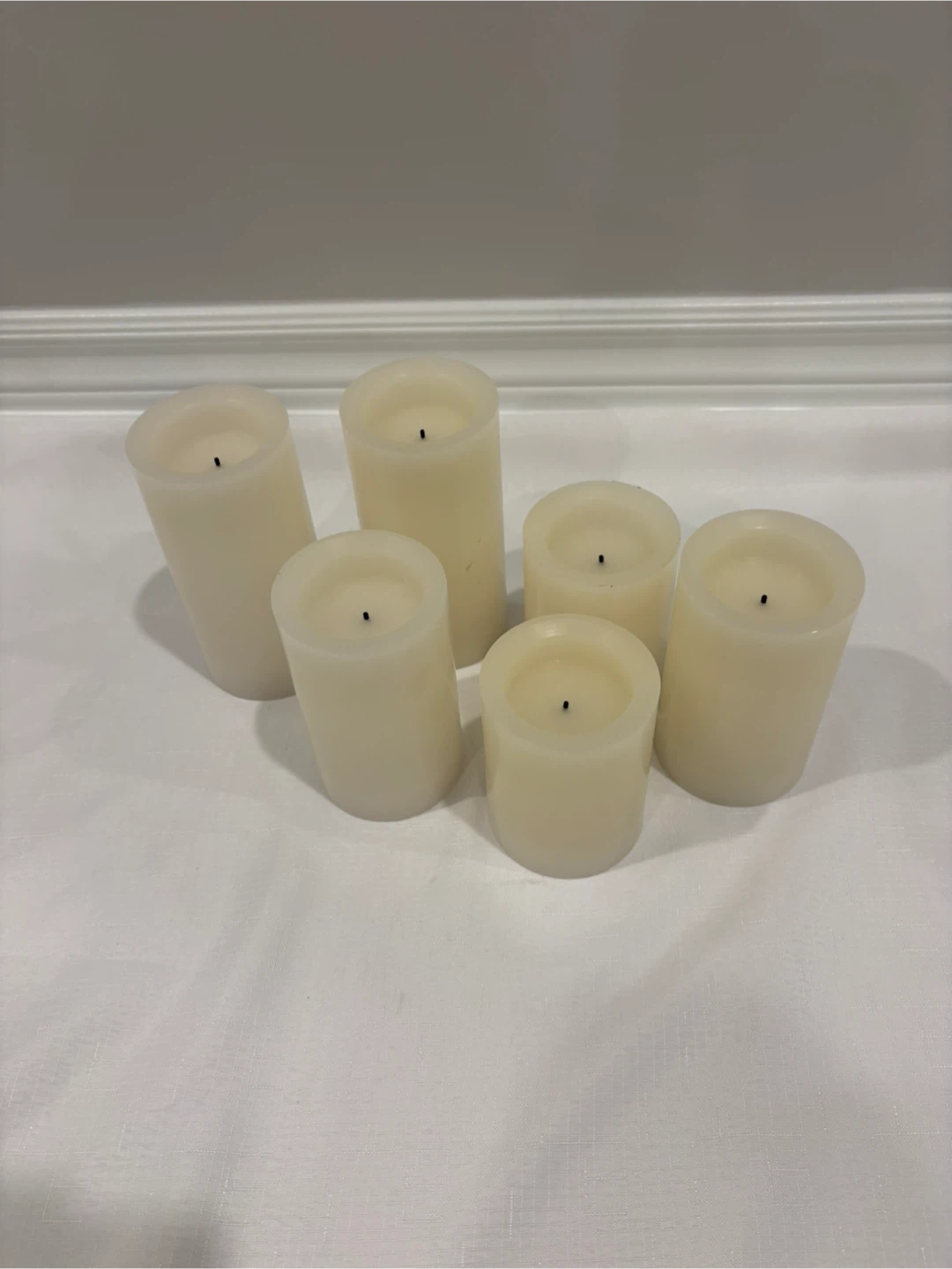 Set of 6 LED Pillar Candles - photo 2