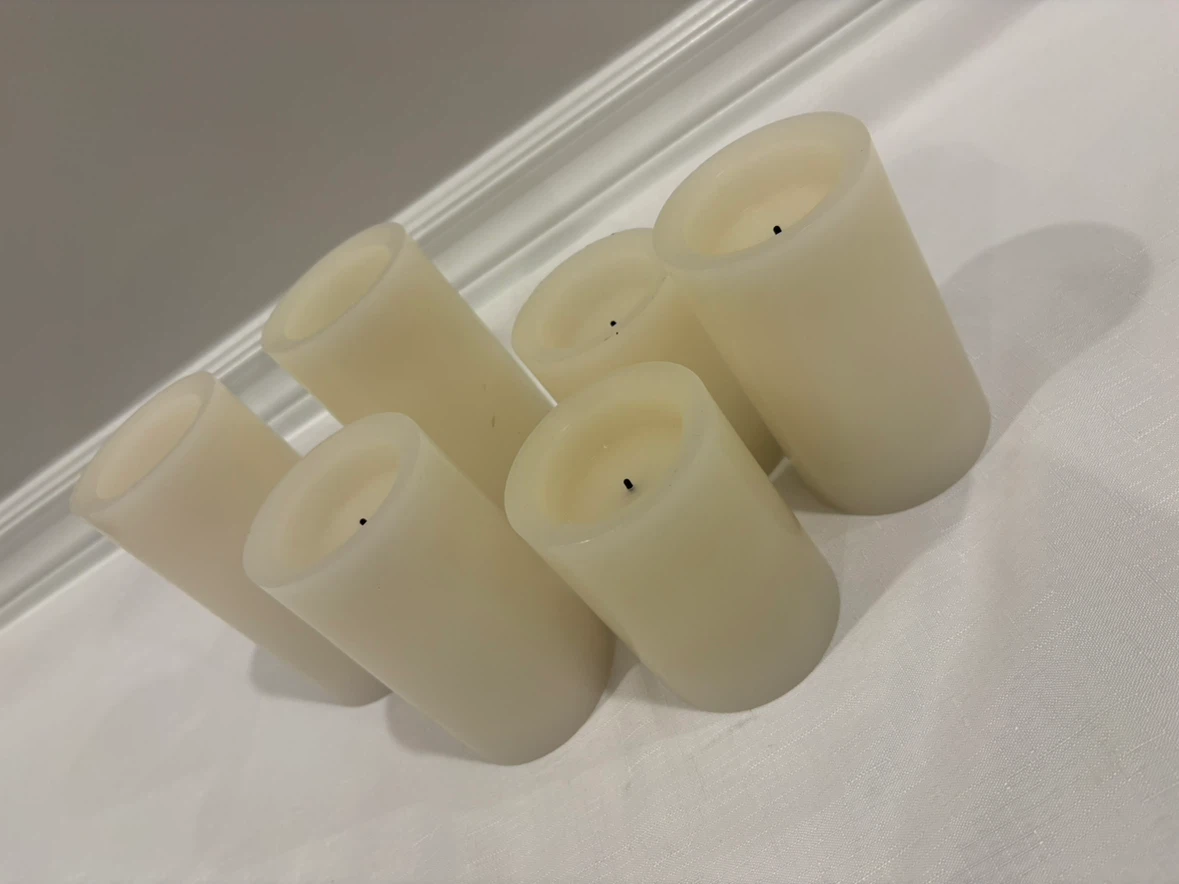 Set of 6 LED Pillar Candles - photo 3