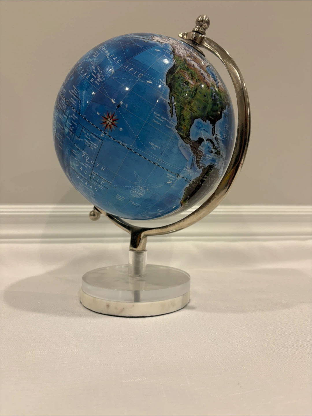 Decorative Globe on Marble Base