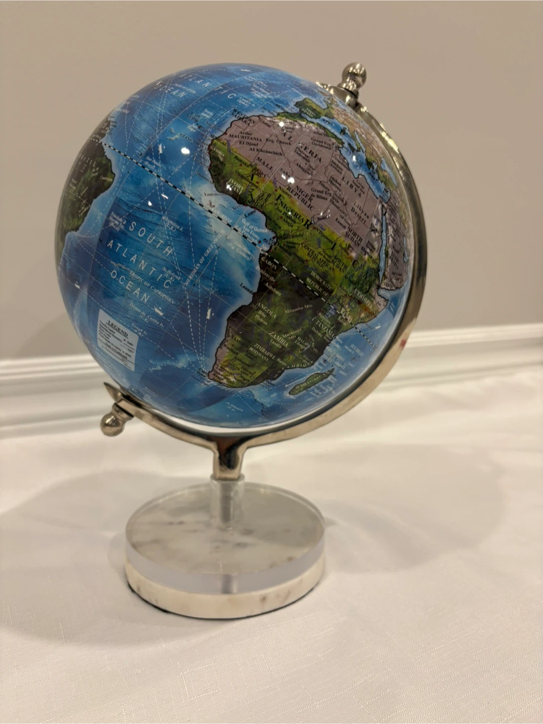 Decorative Globe on Marble Base - photo 3