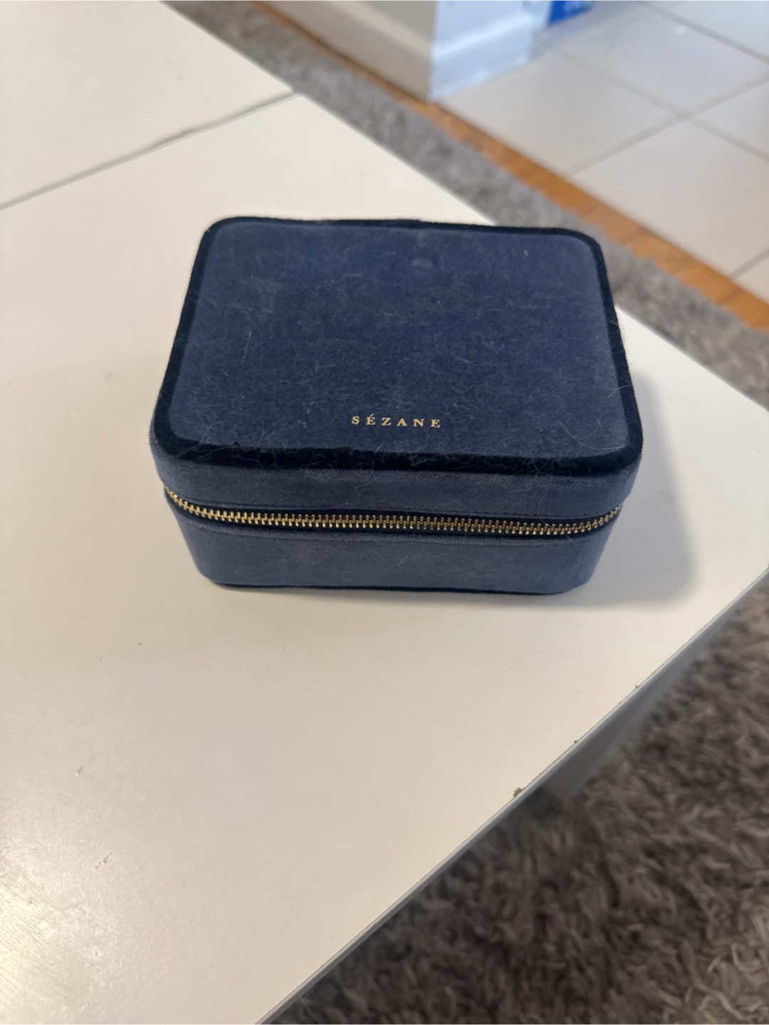 Sèzane Blue Jewelry Box Organizer