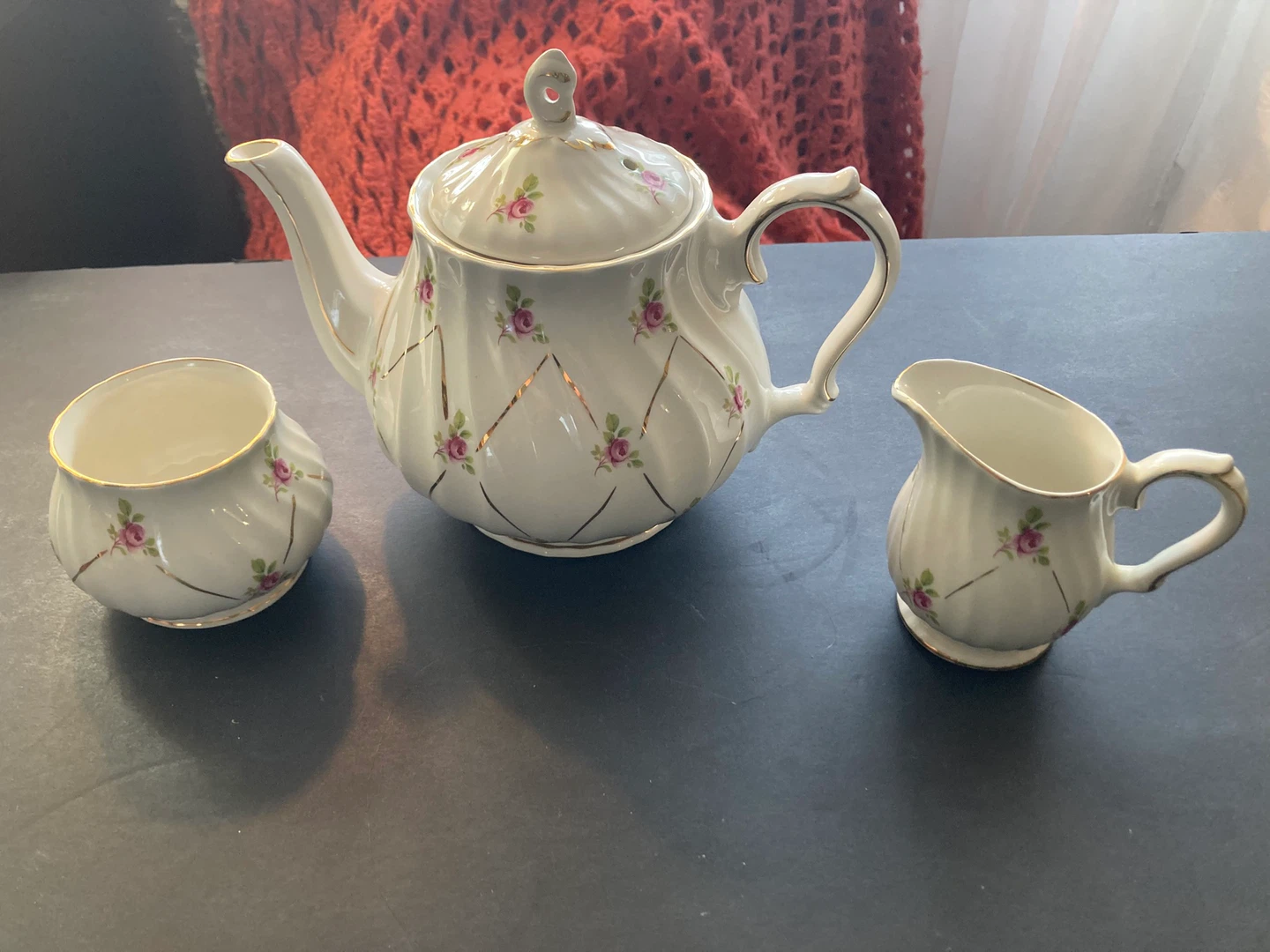 Sadler Tea Set teapot cream and sugar