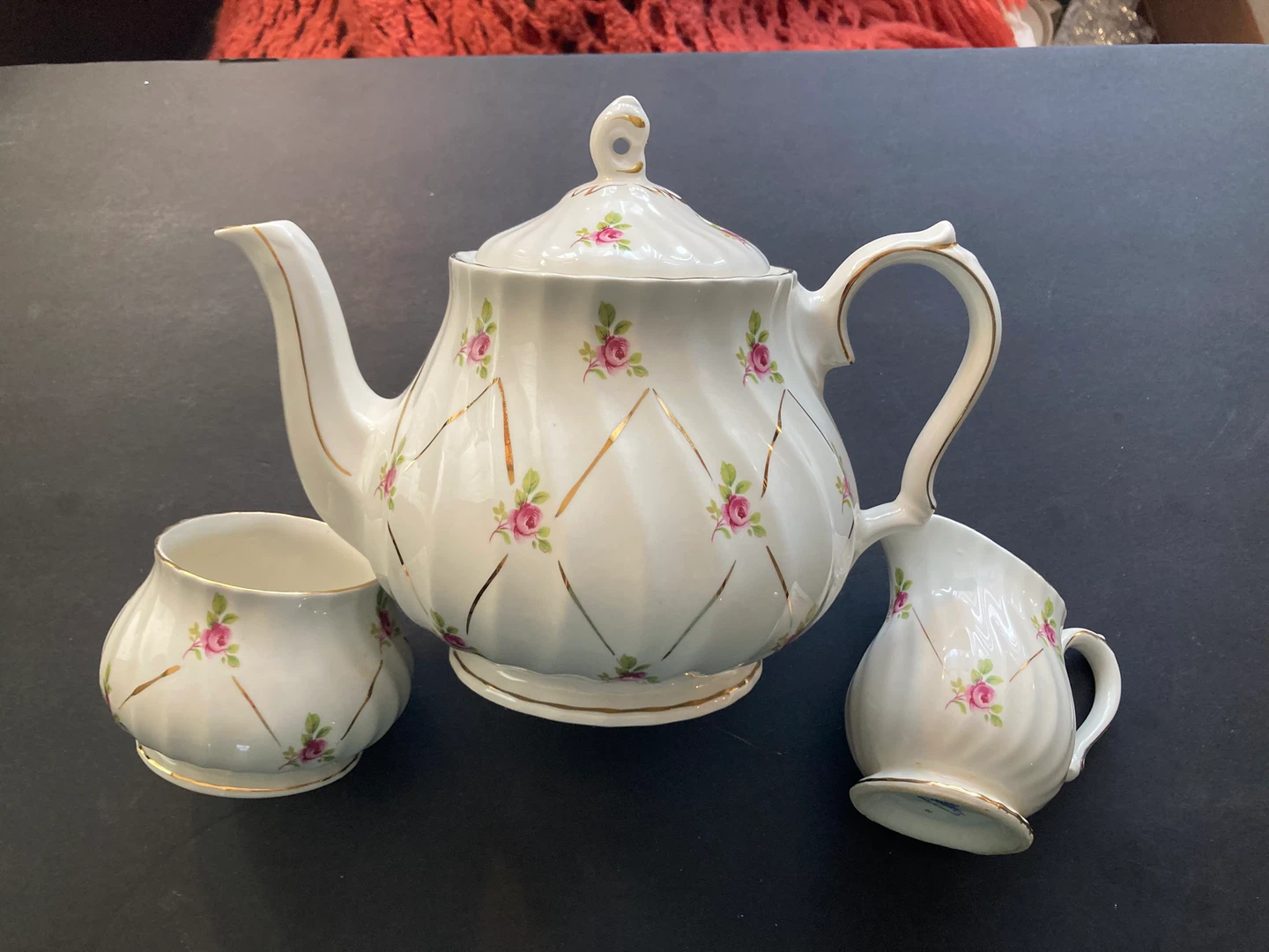 Sadler Tea Set teapot cream and sugar - photo 2