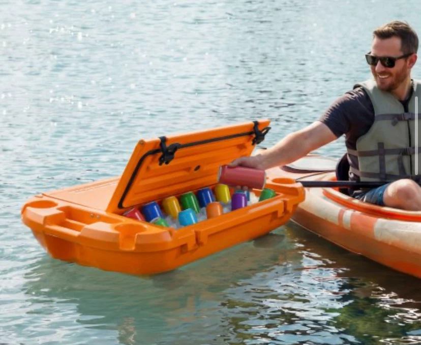 VEVOR Cooler 40 Qt Floating Ice Chest Cooler - Orange