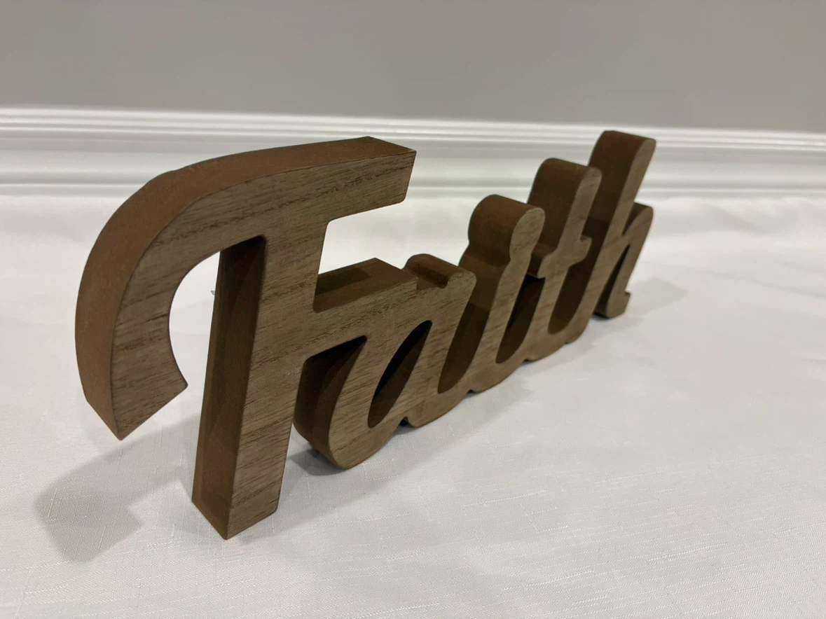 Wooden "Faith" Word Decor - photo 2