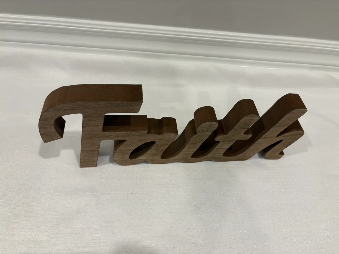 Wooden "Faith" Word Decor - photo 3
