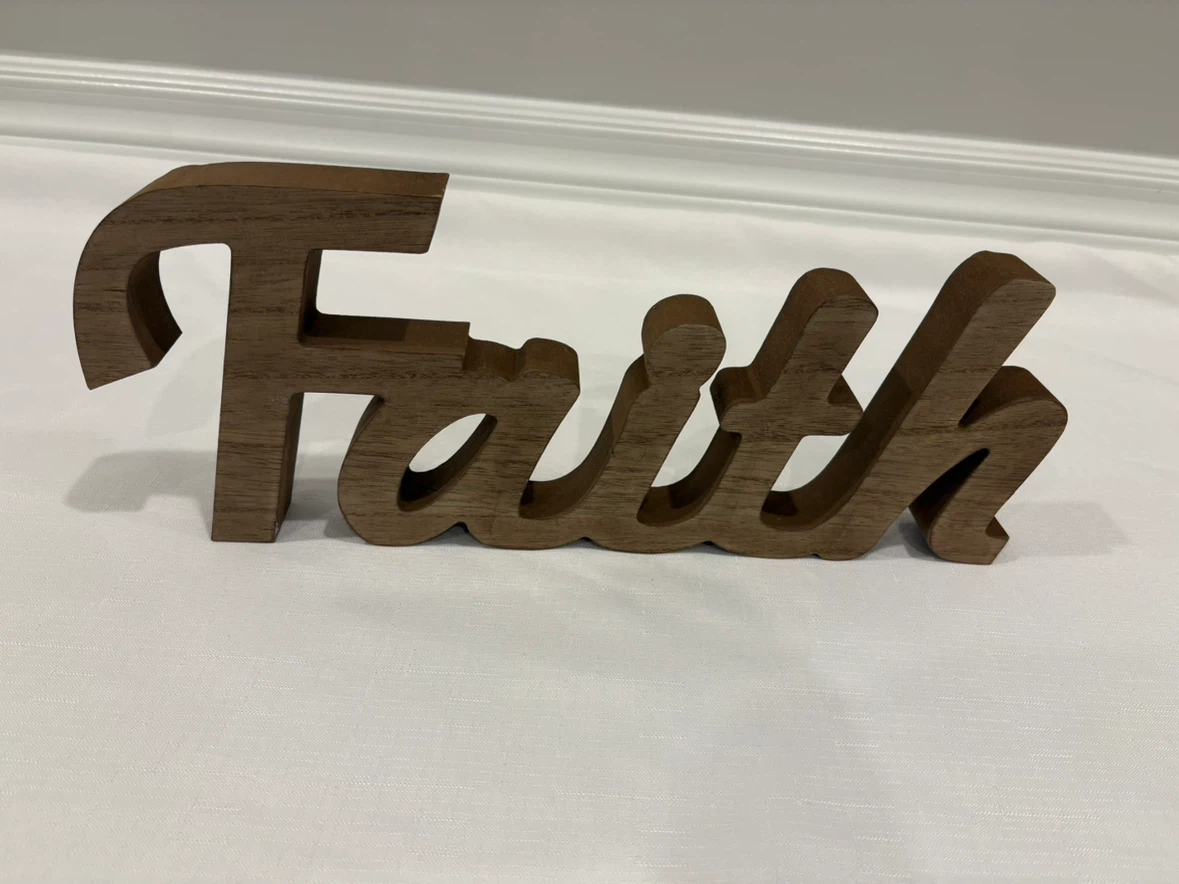 Wooden "Faith" Word Decor - photo 4