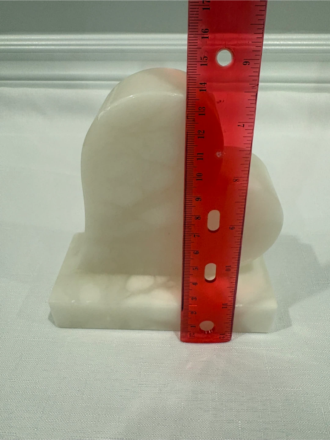 White Heart Stone Sculpture - photo 4