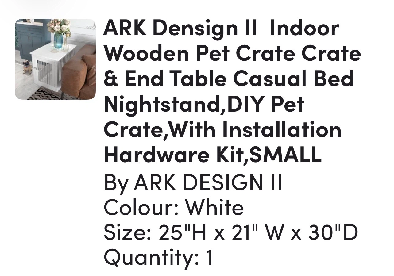 Dog Furniture crate