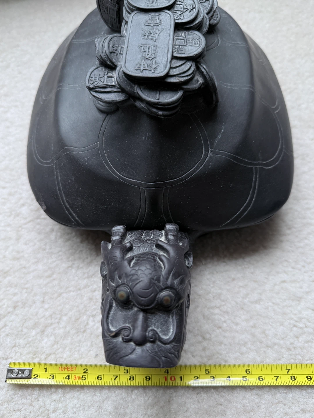 Antique Chinese large Black Turtle Dragon inkstone - photo 4