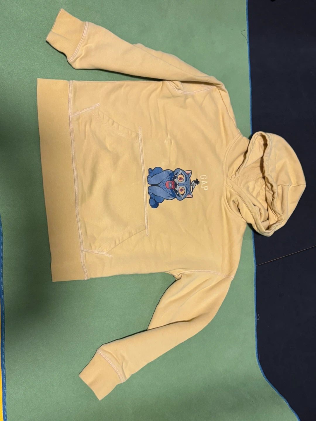 GAP Kids yellow Hoodie with Derpy print