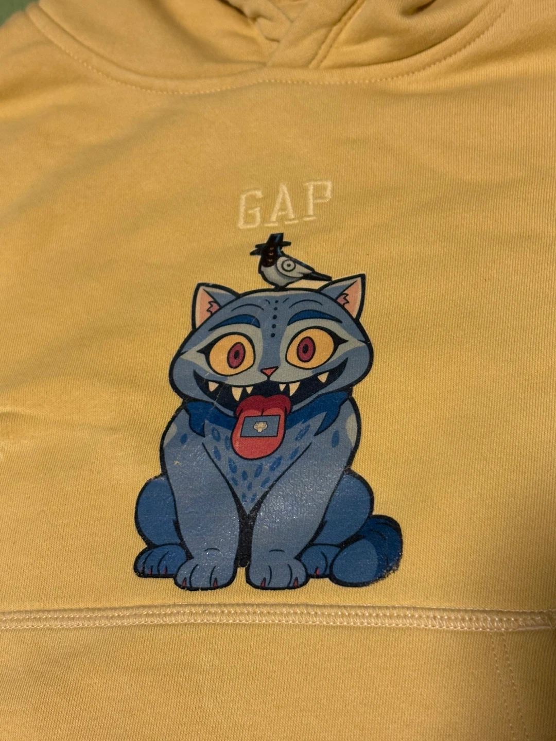 GAP Kids yellow Hoodie with Derpy print - photo 2