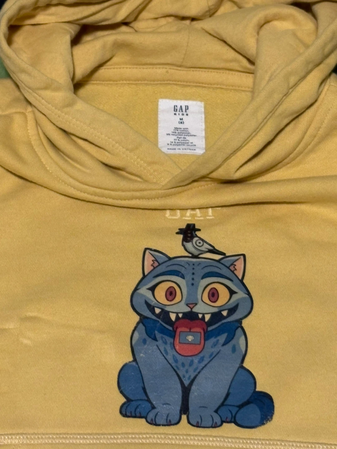 GAP Kids yellow Hoodie with Derpy print - photo 3