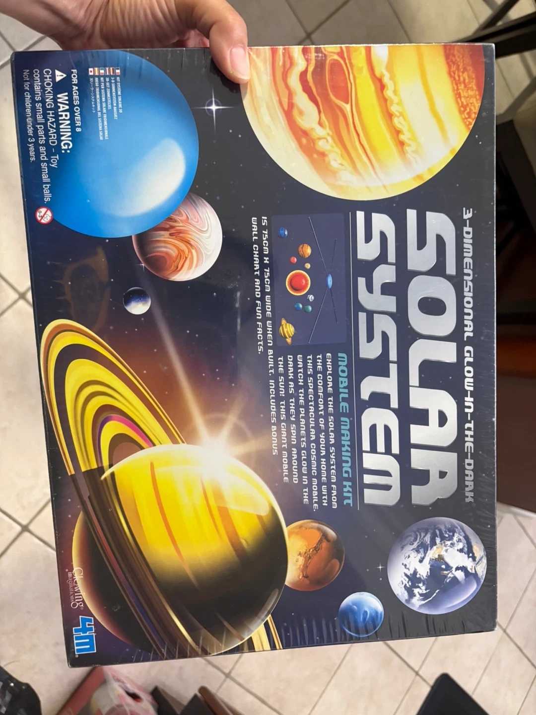 3-Dimensional Glow-in-the-Dark Solar System Mobile Making Kit