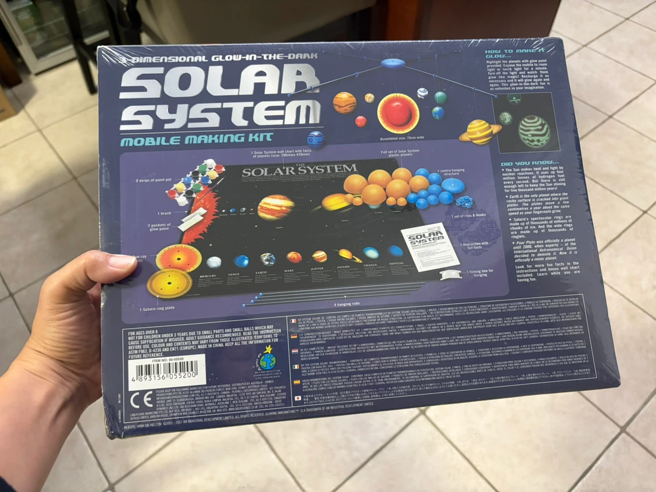 3-Dimensional Glow-in-the-Dark Solar System Mobile Making Kit - photo 2