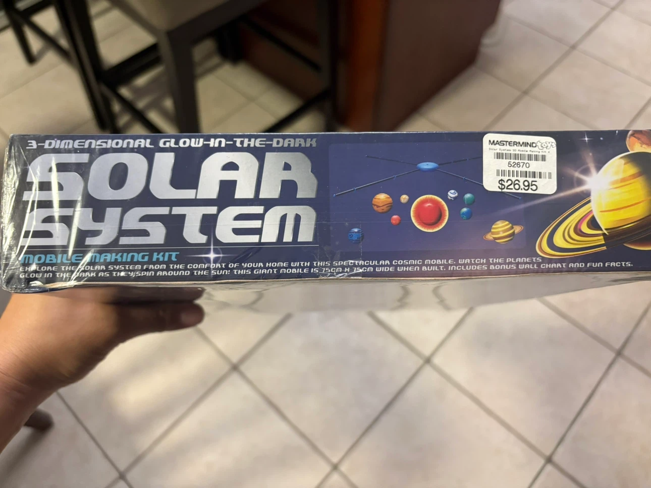 3-Dimensional Glow-in-the-Dark Solar System Mobile Making Kit - photo 3