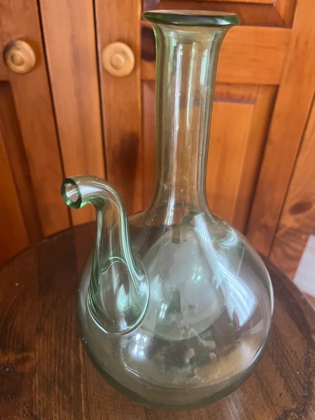 Vintage 1950s Hand Blown Italian Double Chamber Vase - photo 3