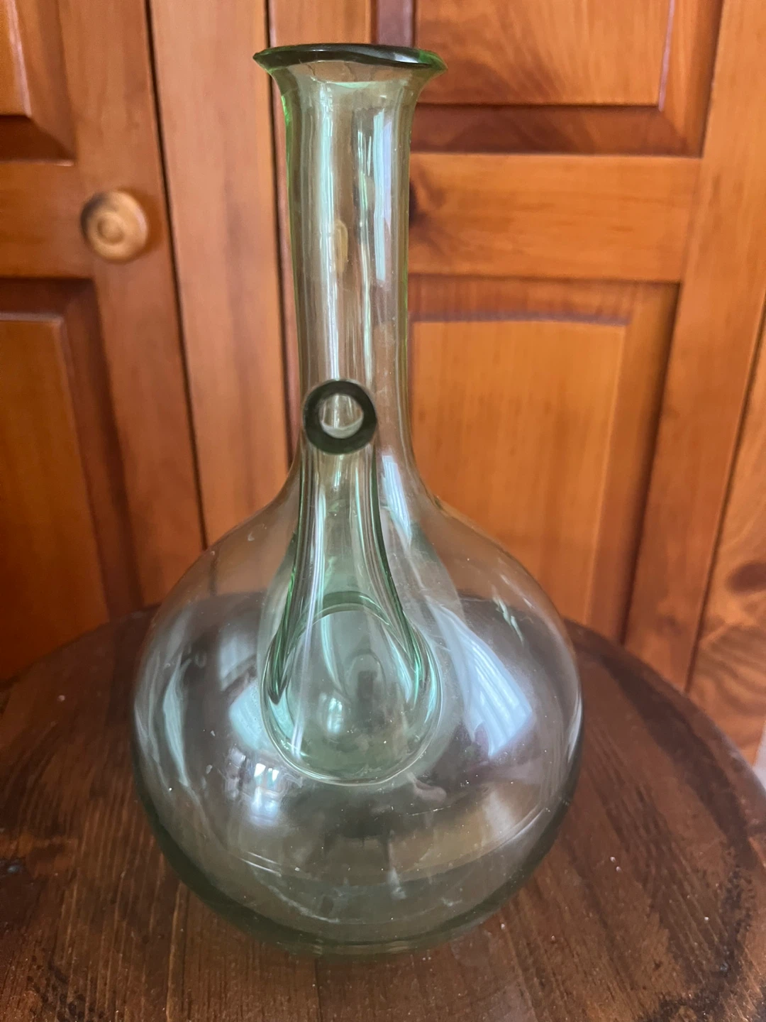Vintage 1950s Hand Blown Italian Double Chamber Vase - photo 4