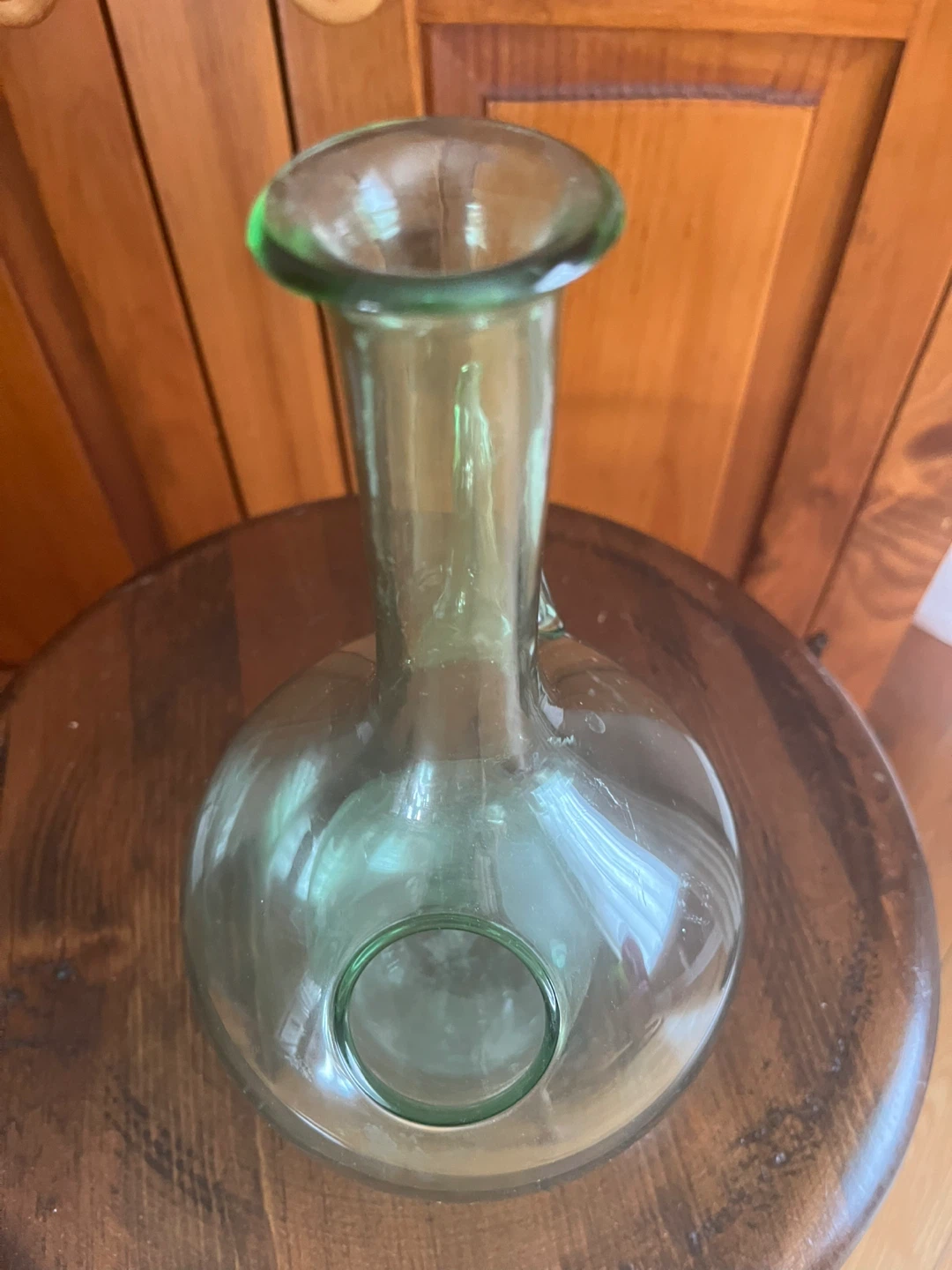 Vintage 1950s Hand Blown Italian Double Chamber Vase - photo 5
