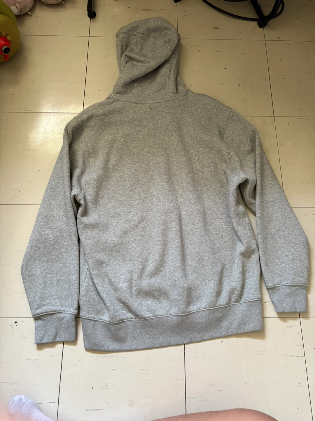 Grey Nike Club Fleece Pullover Hoodie - photo 2