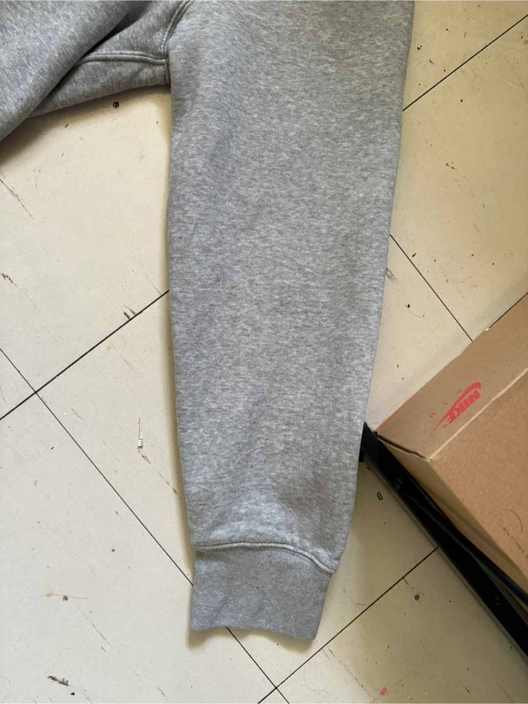 Grey Nike Club Fleece Pullover Hoodie - photo 4