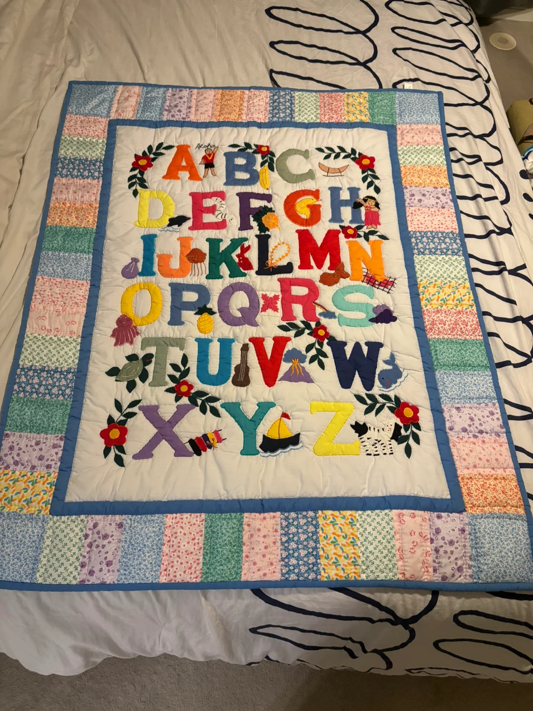 Handmade Alphabet Quilt