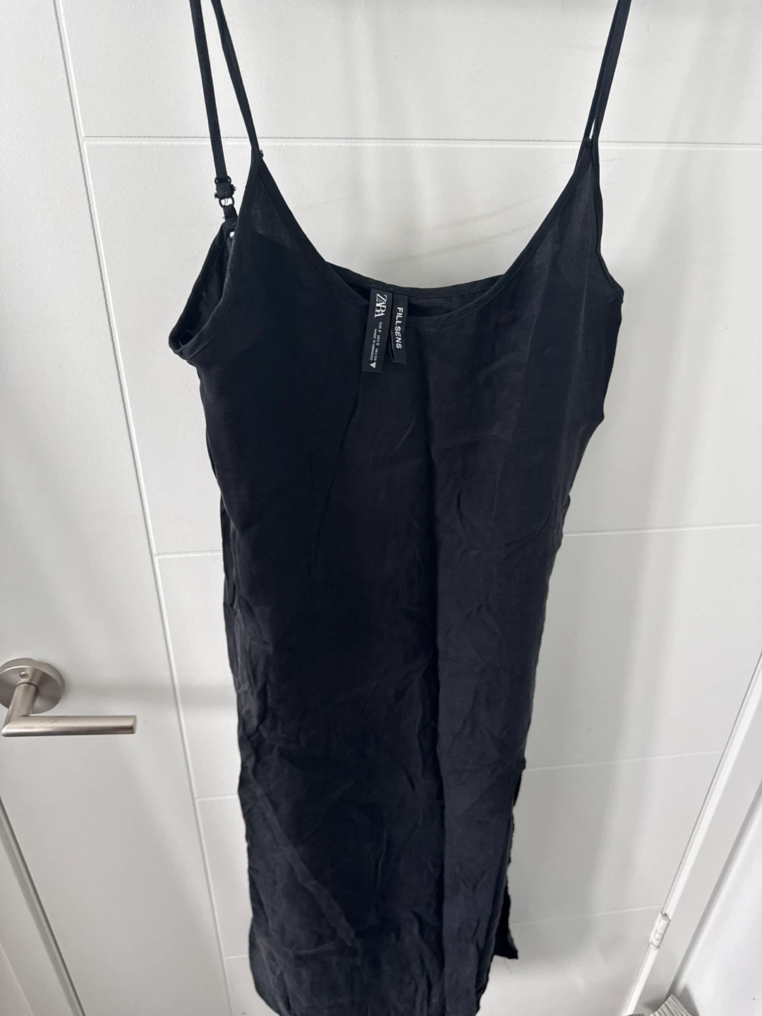 Zara Black Slip Dress Size S