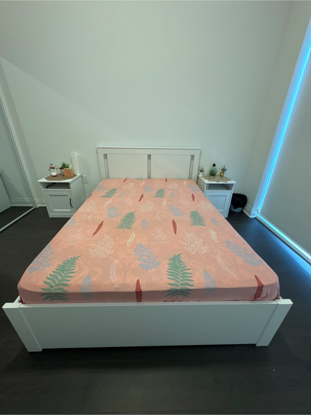 Queen Bed Frame & Mattress Set – Excellent Condition