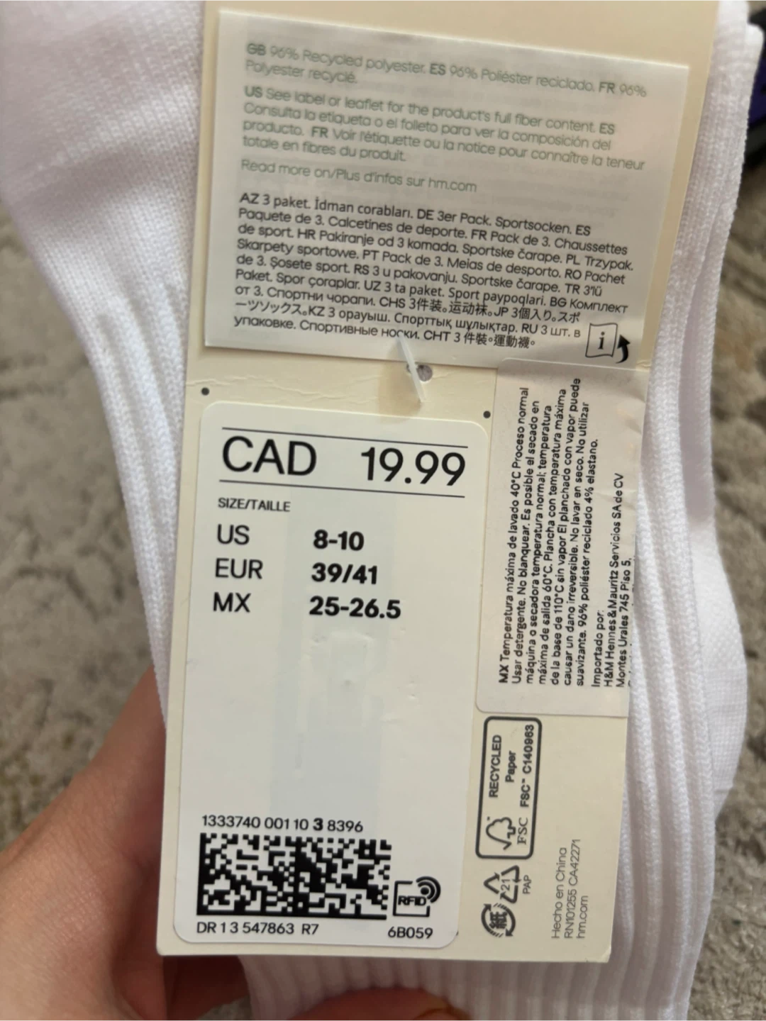 H&M MOVE 3 Pack Sport Socks - photo 2