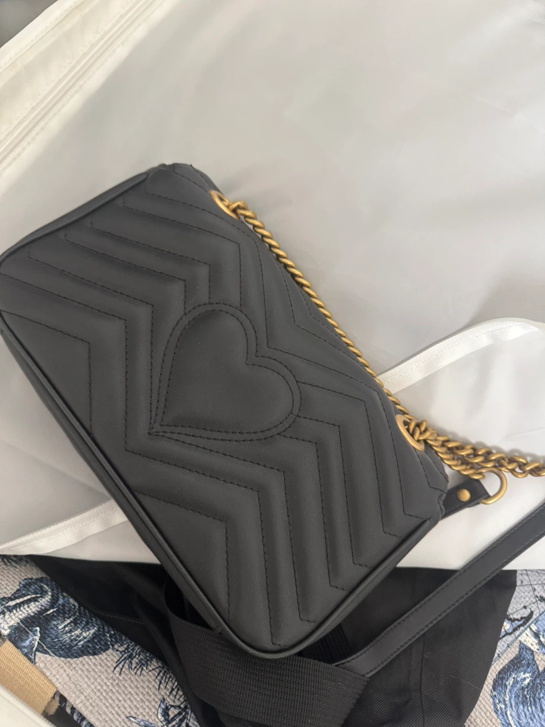 Gucci Black Leather Marmont Shoulder Bag - photo 5