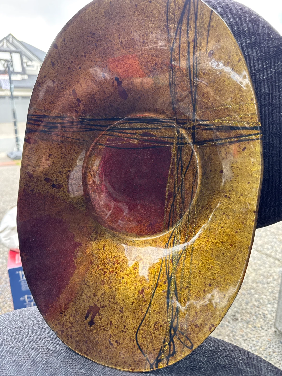Glass decorative bowl - photo 2
