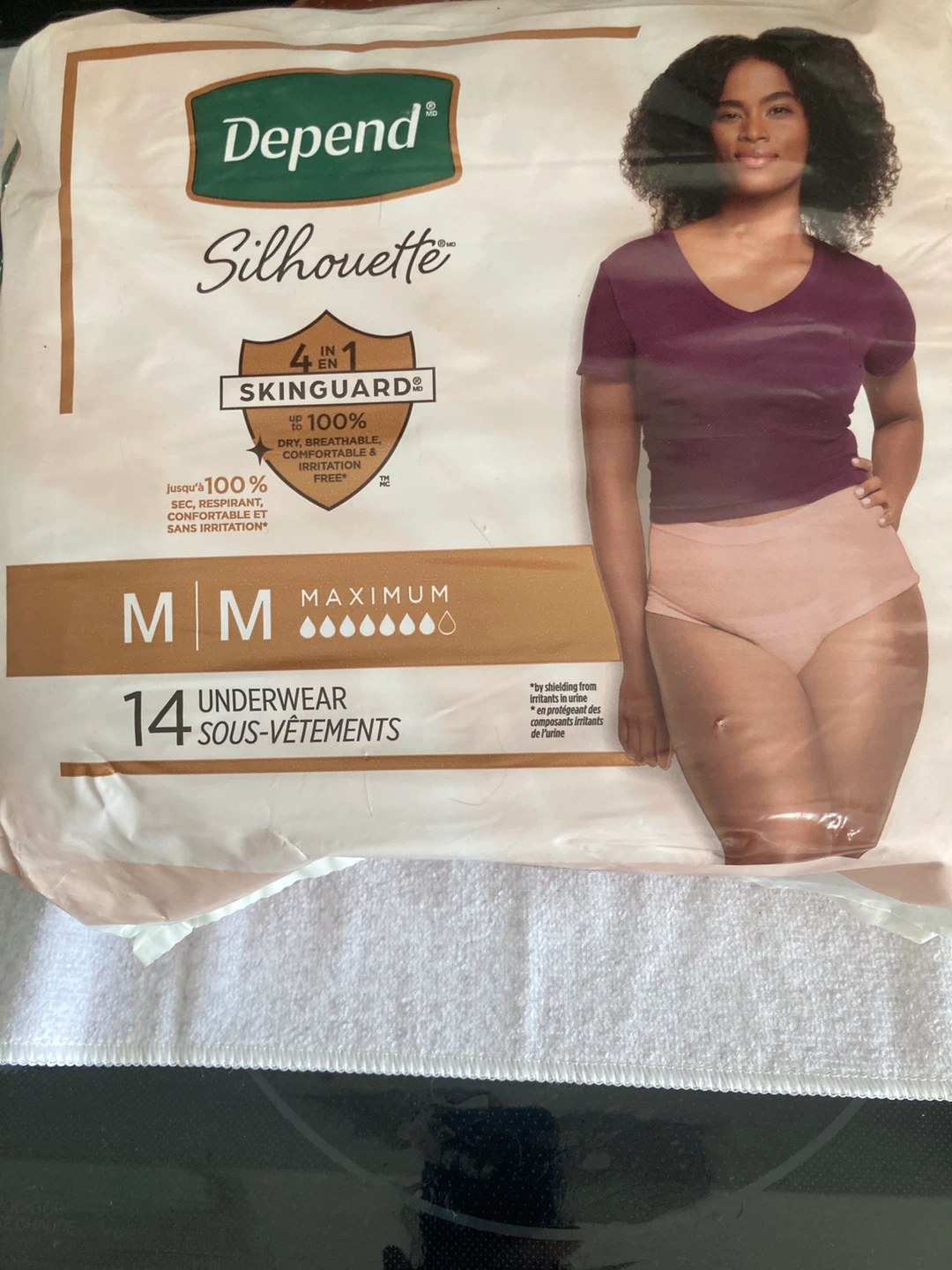 Depend Silhouette Maximum Absorbency Underwear Size M - 14 Count