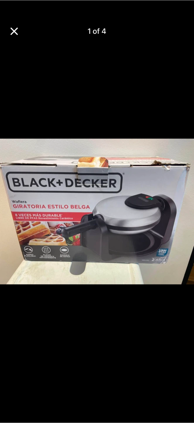 BLACK+DECKER Belgian Flip Waffle Maker