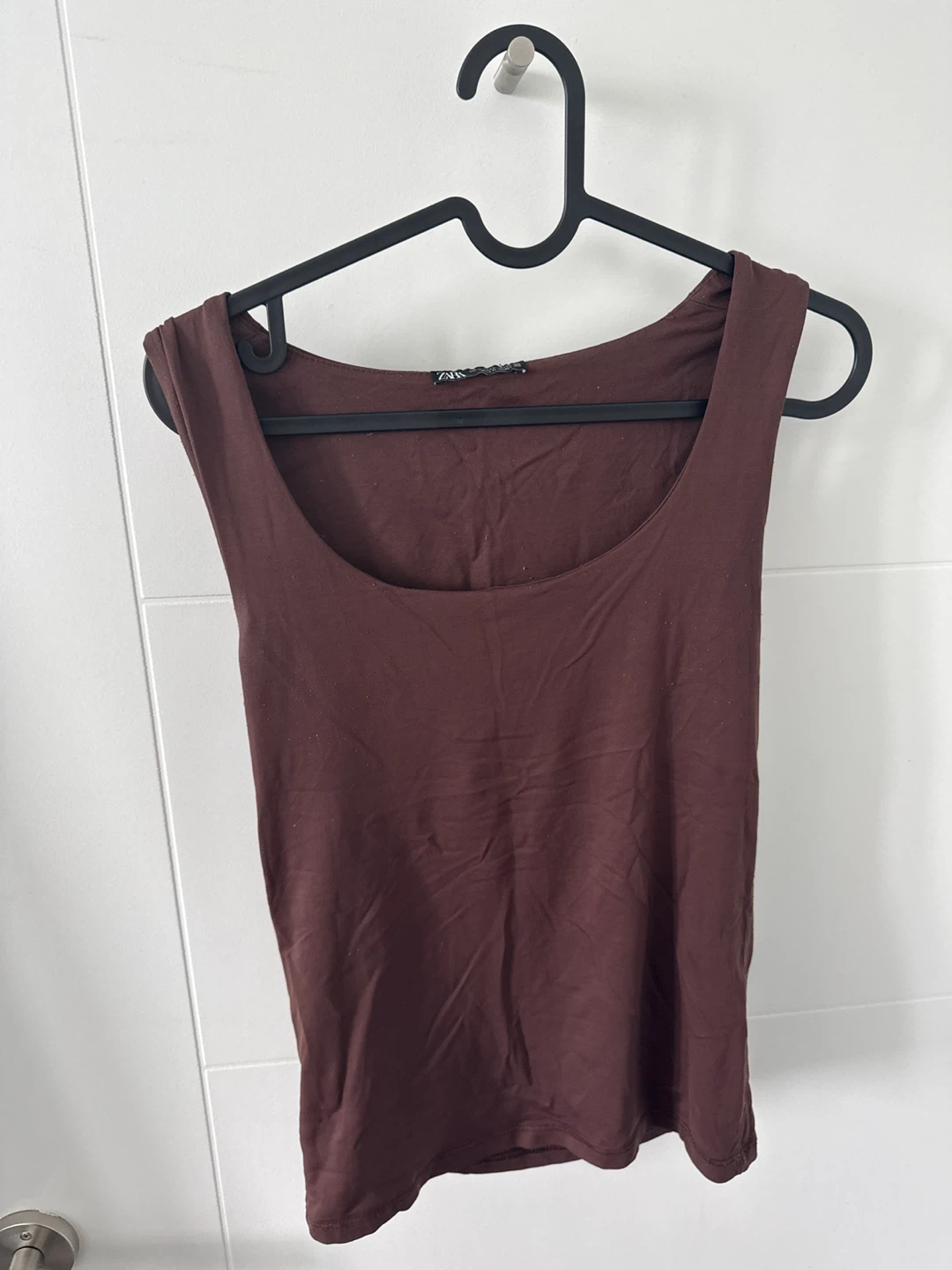Zara Brown Tank Top - Size S